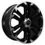7.5x18/6x139.7 ET30 D106.1 KHW1817 (Fortuner/Hilux) Black-FP Khomen Wheels