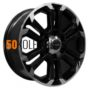 7.5x18/6x139.7 ET25 D106.1 KHW1817 (LC Prado) Black-FP Khomen Wheels