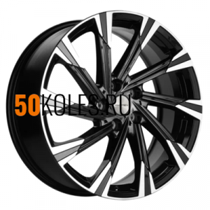 7.5x19/5x108 ET47 D60.1 KHW1901 (Chery Tiggo 8) Black-FP Khomen Wheels