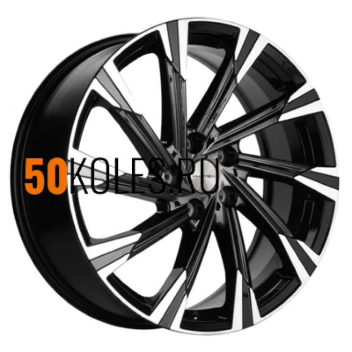 7.5x19/5x108 ET47 D60.1 KHW1901 (Chery Tiggo 8) Black-FP Khomen Wheels