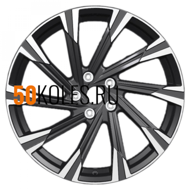 7.5x19/5x114.3 ET38 D67.1 KHW1901 (Outlander) Black-FP