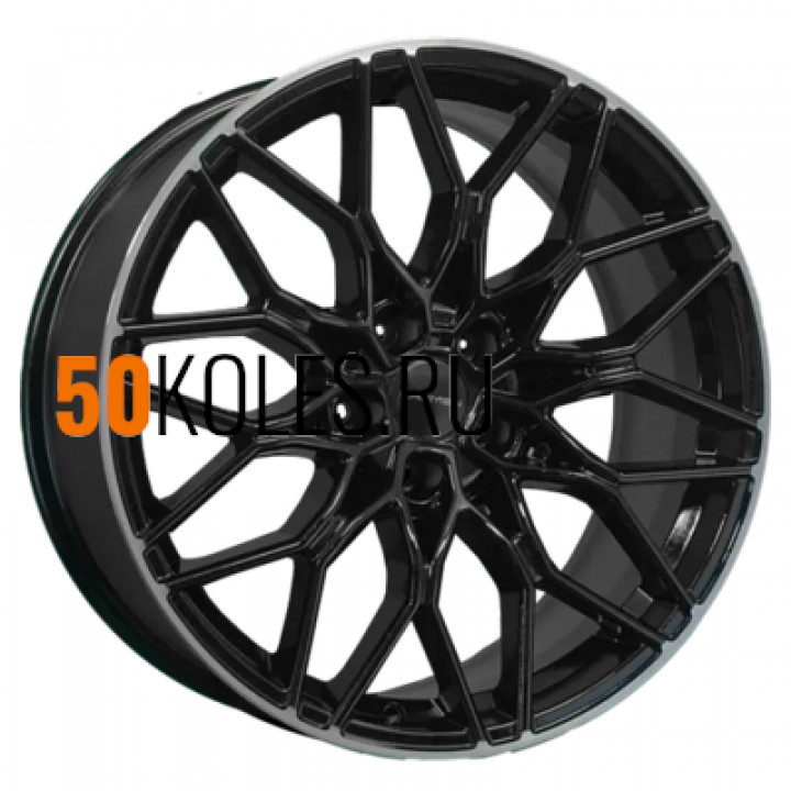 8.5x19/5x112 ET30 D66.6 KHW1902 (Audi/VW) Black MR Khomen Wheels