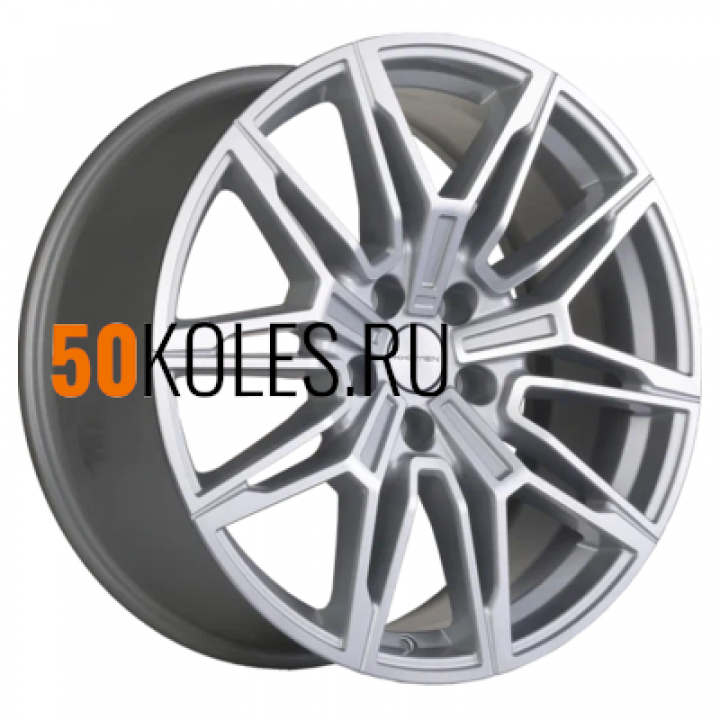 9.5x19/5x112 ET40 D66.6 KHW1904 (BMW Rear) Brilliant Silver-FP Khomen Wheels