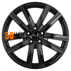 7.5x19/5x114.3 ET40 D66.5 KHW1905 (Haval Dargo) Black Khomen Wheels