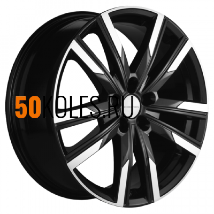 7,5x19/5x112 ET43 D57,1 KHW1905 (Kodiaq/Tiguan) Black-FP Khomen Wheels