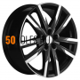 7,5x19/5x112 ET43 D57,1 KHW1905 (Kodiaq/Tiguan) Black-FP Khomen Wheels