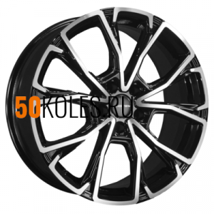 7,5x19/5x108 ET52 D60,1 KHW1907 (Exeed LX) Black-FP Khomen Wheels