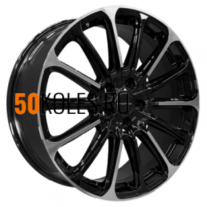 7,5x19/5x108 ET33 D60,1 KHW1910 (Outlander) Black-FP Khomen Wheels