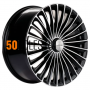 8.5x20/5x112 ET38 D66.6 KHW2008 (S-class Front) Black-FP