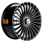 8.5x20/5x112 ET43 D66.6 KHW2008 (Turbo II E-class) Black-FP