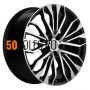 8.5x20/5x108 ET36 D65.1 KHW2009 (Exeed VX) Black-FP Khomen Wheels