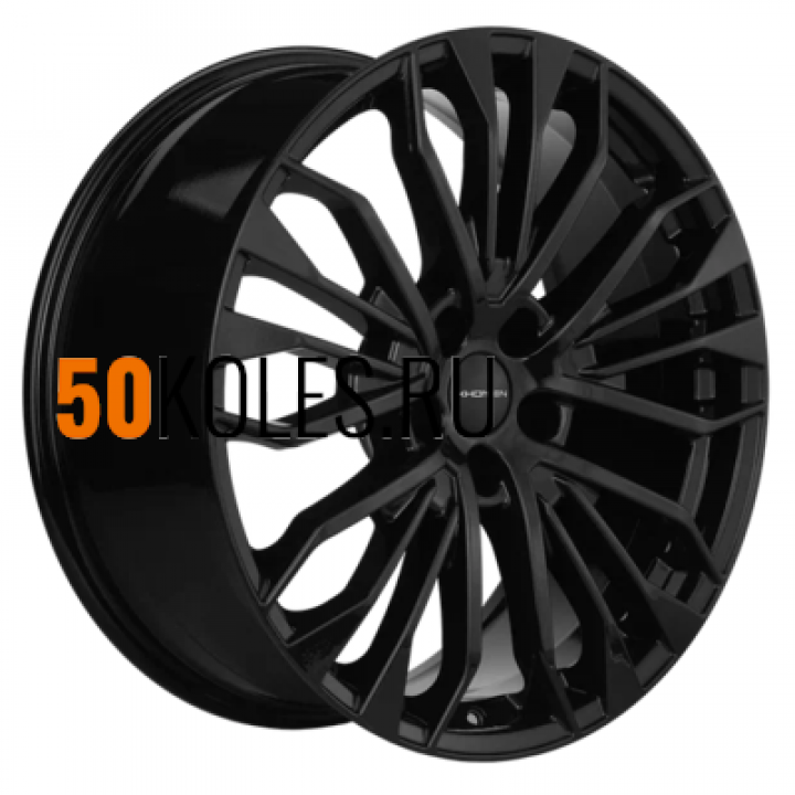 8.5x20/5x112 ET20 D66.6 KHW2009 (Q8) Black Khomen Wheels