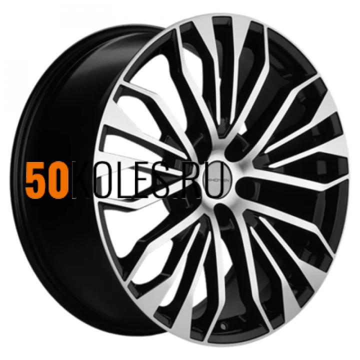8,5x20/5x112 ET33 D66,6 KHW2009 (Touareg) Black-FP Khomen Wheels
