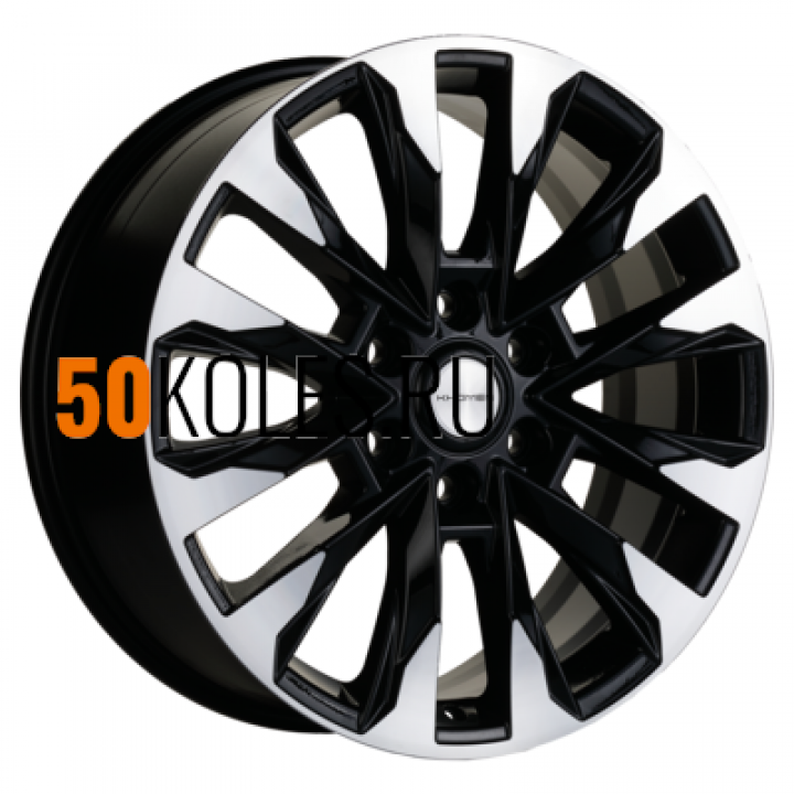 8x20/6x139.7 ET25 D106.1 KHW2010 (LC Prado) Black-FP Khomen Wheels