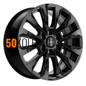 8x20/6x139.7 ET38 D67.1 KHW2010 (Pajero IV) Black Khomen Wheels