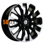 8x20/6x139.7 ET36 D100.1 KHW2010 (Tank 300/500) Black-FP Khomen Wheels