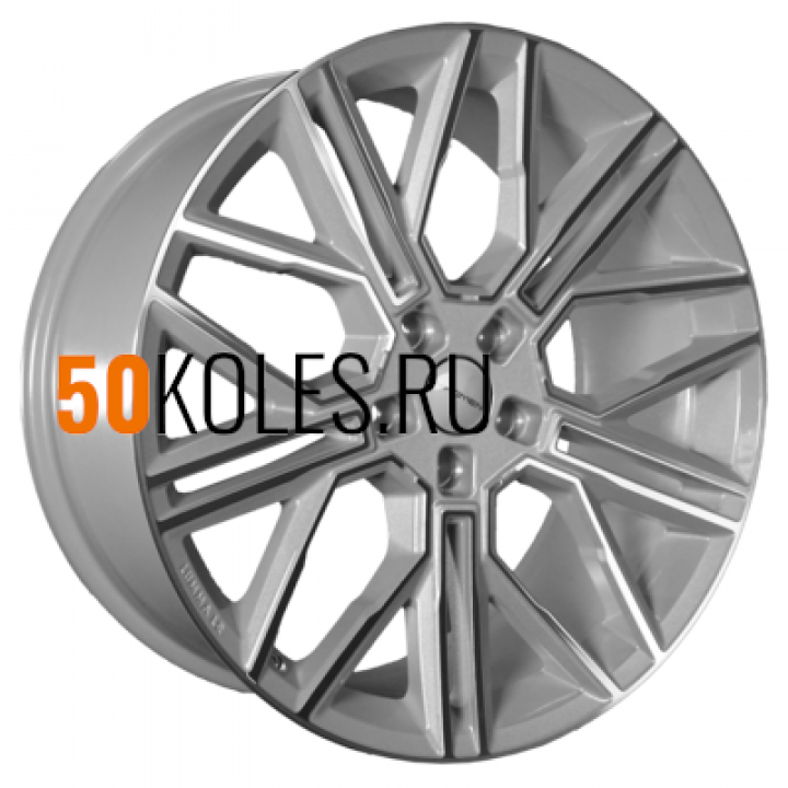 9.5x21/5x120 ET45.5 D62.5 KHW2101 (Li 7/9) F-Silver-FP Khomen Wheels