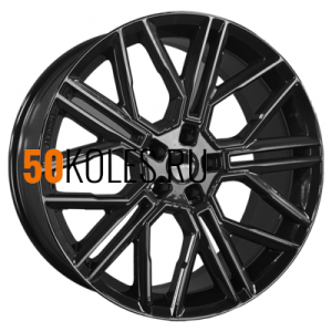 9,5x21/5x112 ET31 D66,6 KHW2101 (Q7/Touareg) Black Khomen Wheels
