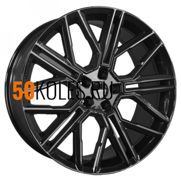 9,5x21/5x112 ET31 D66,6 KHW2101 (Q7/Touareg) Black Khomen Wheels
