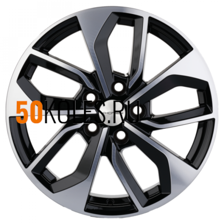 7x17/5x114.3 ET50 D67.1 KHW1703 (CX-5/Seltos/Optima) Black-FP Khomen Wheels