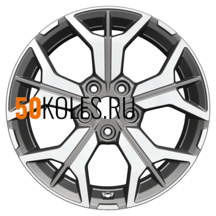 7x17/5x114,3 ET45 D67,1 KHW1715 (CX-5/i40) Gray-FP Khomen Wheels