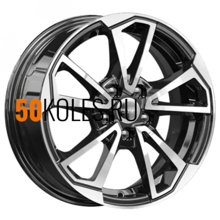 6x15/5x100 ET38 D57.1 КС1005 Алмаз черный K&K
