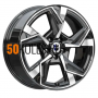 7,5x18/5x114,3 ET38 D67,1 Кайан (КС1012) Алмаз черный K&K