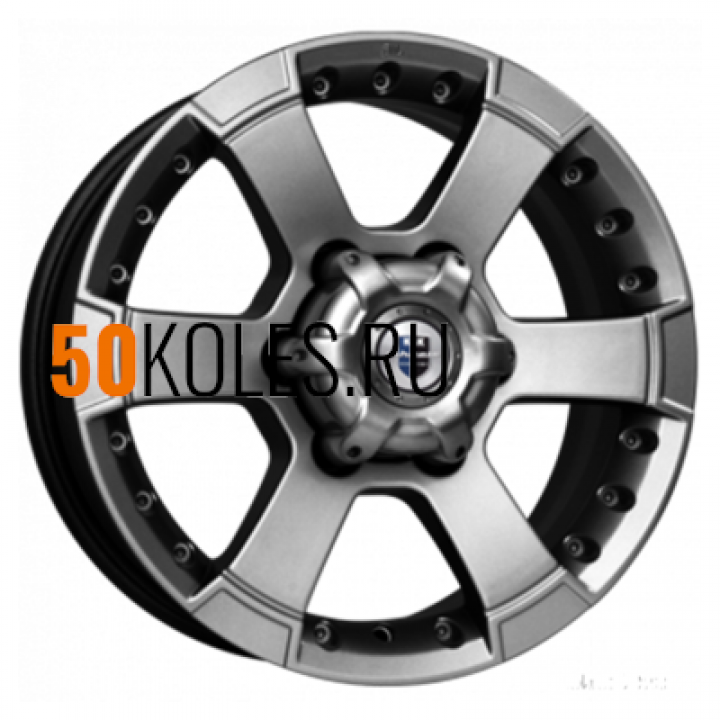 7x16/6x139.7 ET38 D100.1 M56 (КС593) Дарк платинум K&K