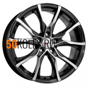 7.5x17/5x108 ET50 D63.35 Твист (КС697М) Алмаз черный K&K