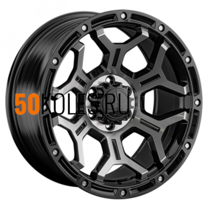 9x18/6x114.3 ET25 D67.1 RC68 BKF (конус. Колпак+лого) LS FlowForming