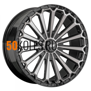 9x20/6x139,7 ET25 D100,1 RC80 BKF (конус, Колпак+лого) LS FlowForming