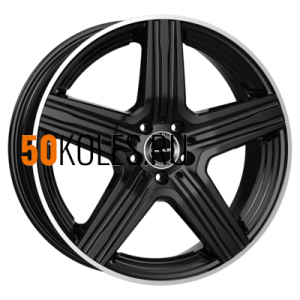 8x18/5x112 ET33 D66.6 Lewis Gloss Black Mirror Ring MAK