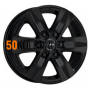 8x18/6x139.7 ET35 D106.1 Stone 6 Gloss Black MAK